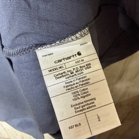 Carhartt Short Sleeve Pocket Tee in Slate Blue - Picture 5 of 5